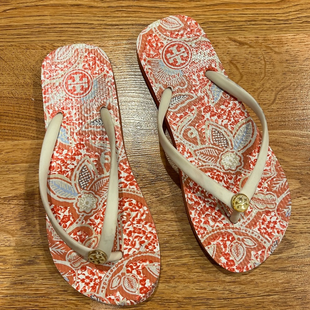 Girls Tory Burch Flip Flops